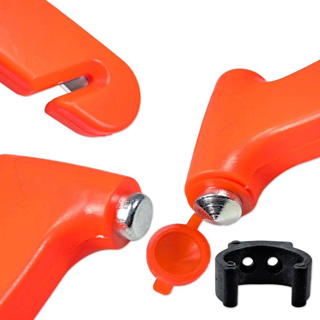 Nothammer mit Gurtschneider, Orange inkl. Befestigung Produktbild 7