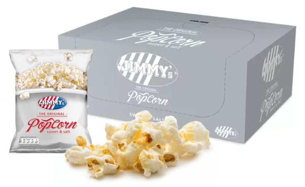 Jimmy's Popcorn Sweet & Salty - 21 x 22 gram Productafbeelding 