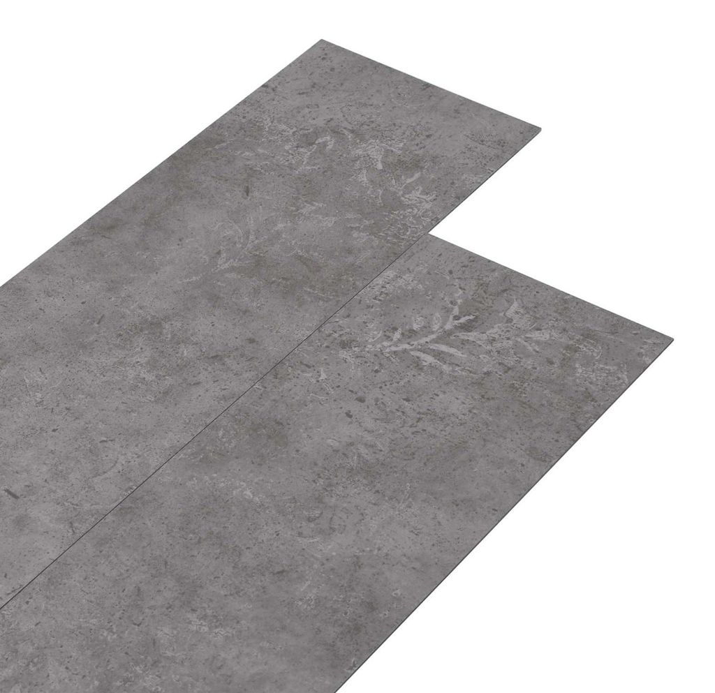 vidaXL Bodenplanken 36 pcs Betongrau 5,02 m² PVC