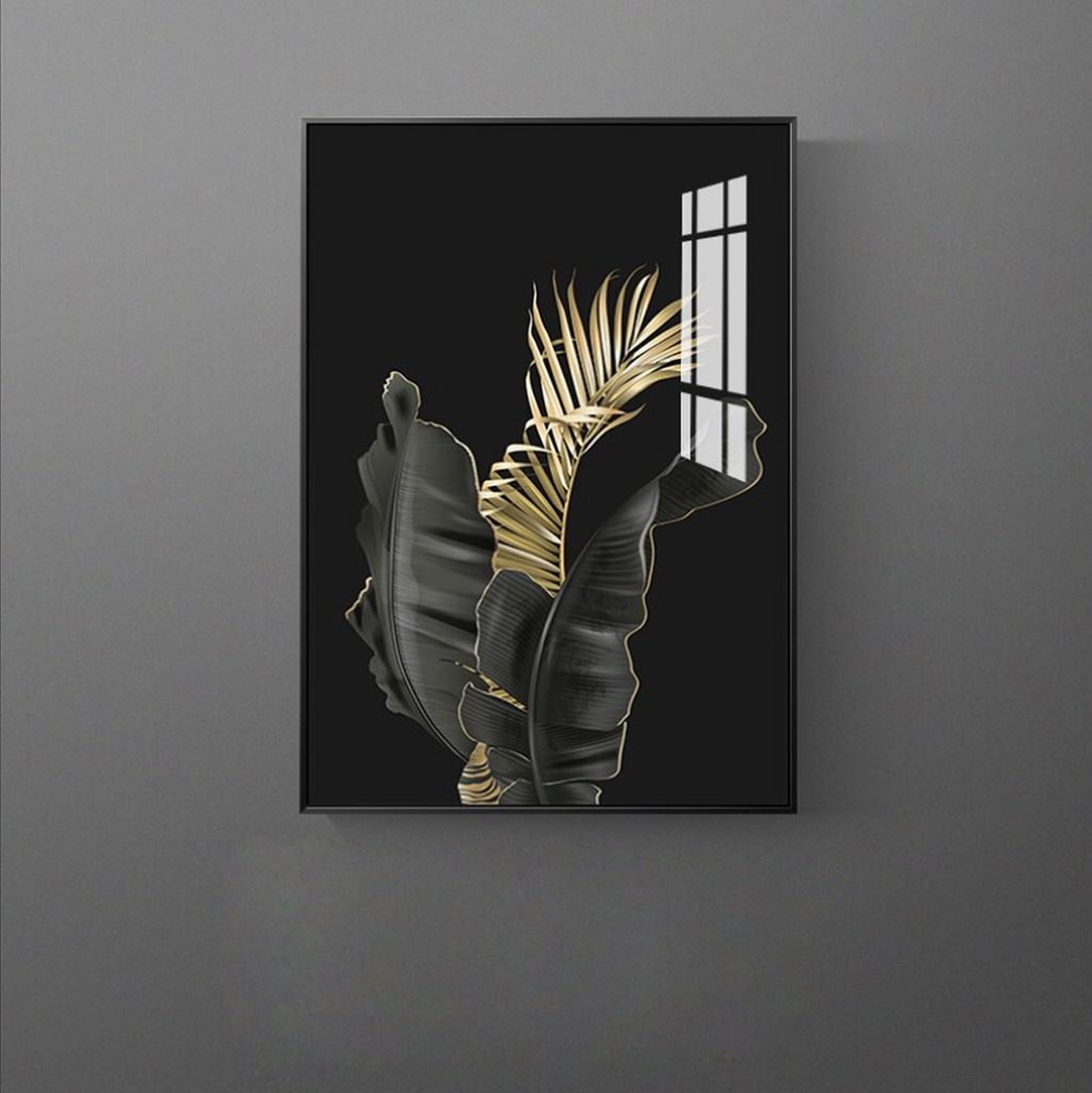 TPFLiving Kunstdruck LW-57 (OHNE RAHMEN) Poster - Leinwand - Wandbild - Hochauflösender Giclée-Druck, langlebig und hochwertig - Nordic Art - Gol...