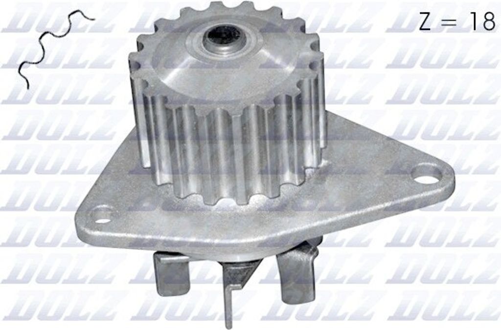 DOLZ Kühlmittelpumpe Wasserpumpe passend für PEUGEOT 207 (WA, WC) C134