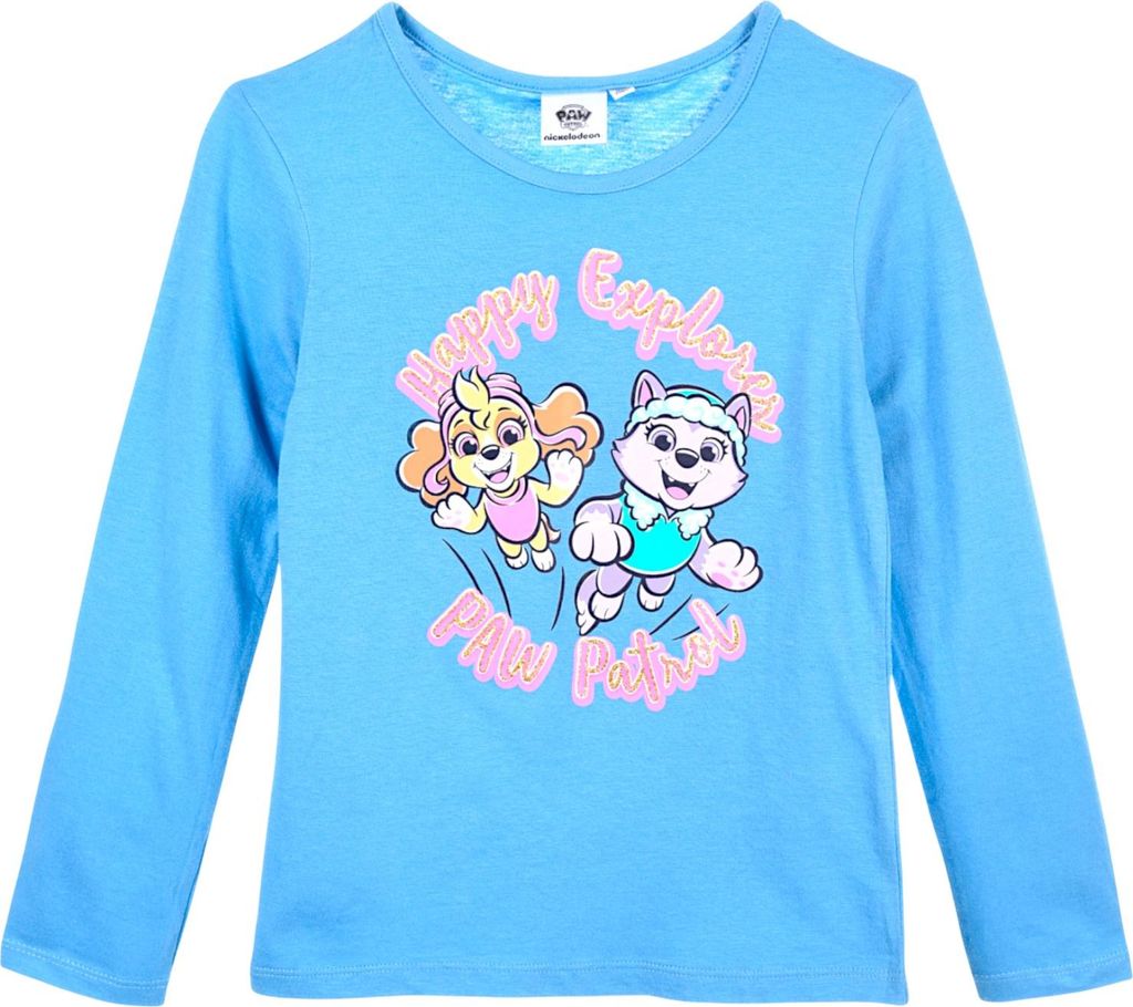 Langarmshirt Paw Patrol Skye mit Glitzer Blau 98 cm