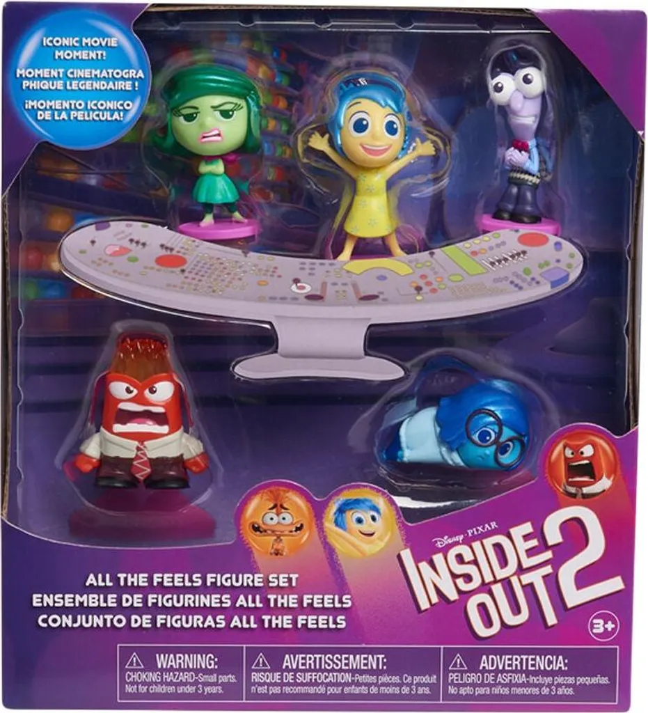 Set Inside Out 2-Pack de 5 Figurines Idéal pour Décorer une Chambre