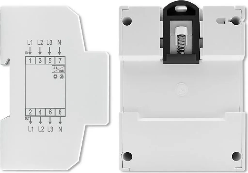 Compteur d'énergie électronique 100A triphasé avec affichage LCD 4P - 8