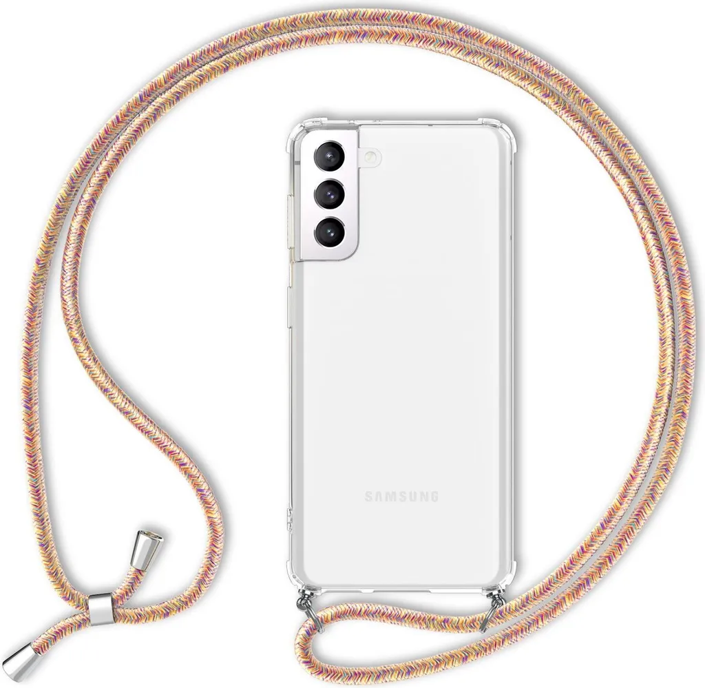 Custodia Samsung S22 NALIA Trasparente Arcobaleno | Vetro Temperato