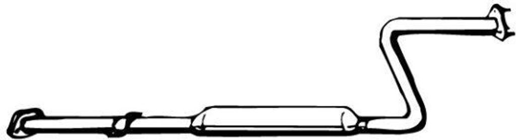 VEGAZ HOS-15 Mittelschalldämpfer Schalldämpfer für HONDA QUINTET (SU)