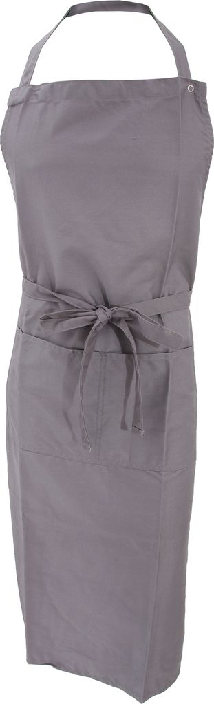 Jassz Bistro Unisex Arbeitsschürze / Schürze mit Brustlatz und Tasche BC2610 (Einheitsgröße) (Grau)