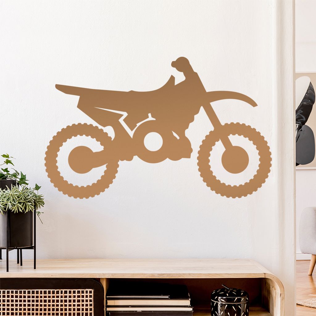 Motocross Bike Wandtattoo Wandaufkleber Wall Sticker - Dekoration, Küche, Wohnzimmer, Schlafzimmer, Badezimmer