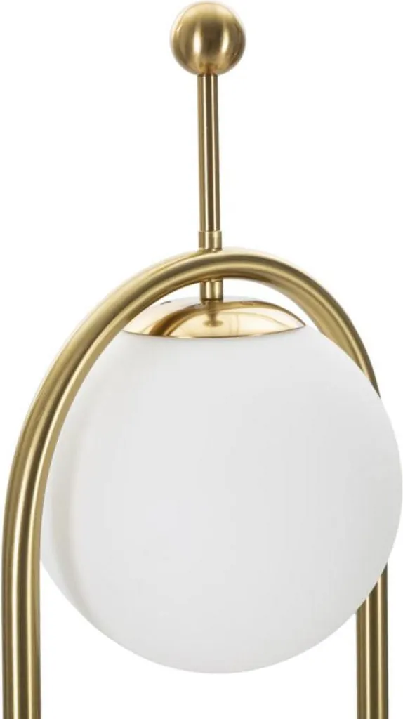 Lampadaire d'angle 168 cm doré blanc : éclairage doux sans reflet - 3
