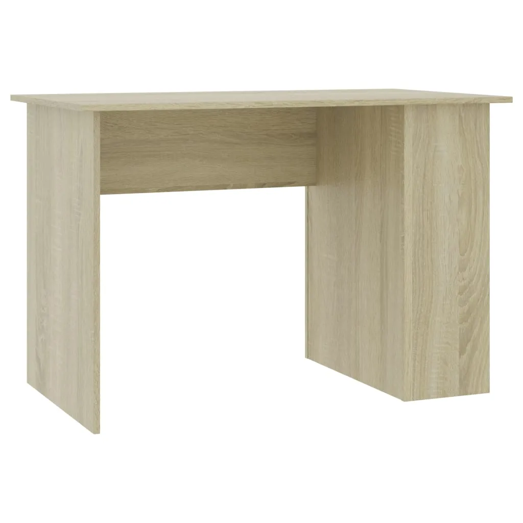 Bureau bois composite anti-vibration, table PC stable pour petit espace