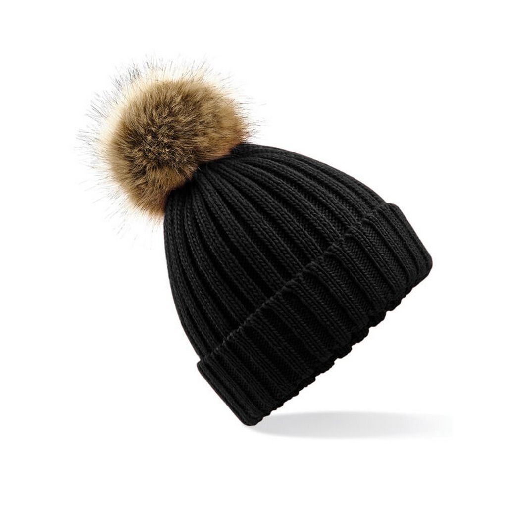 Beechfield - Mütze Grobstrick BC4994 (Einheitsgröße) (Schwarz)