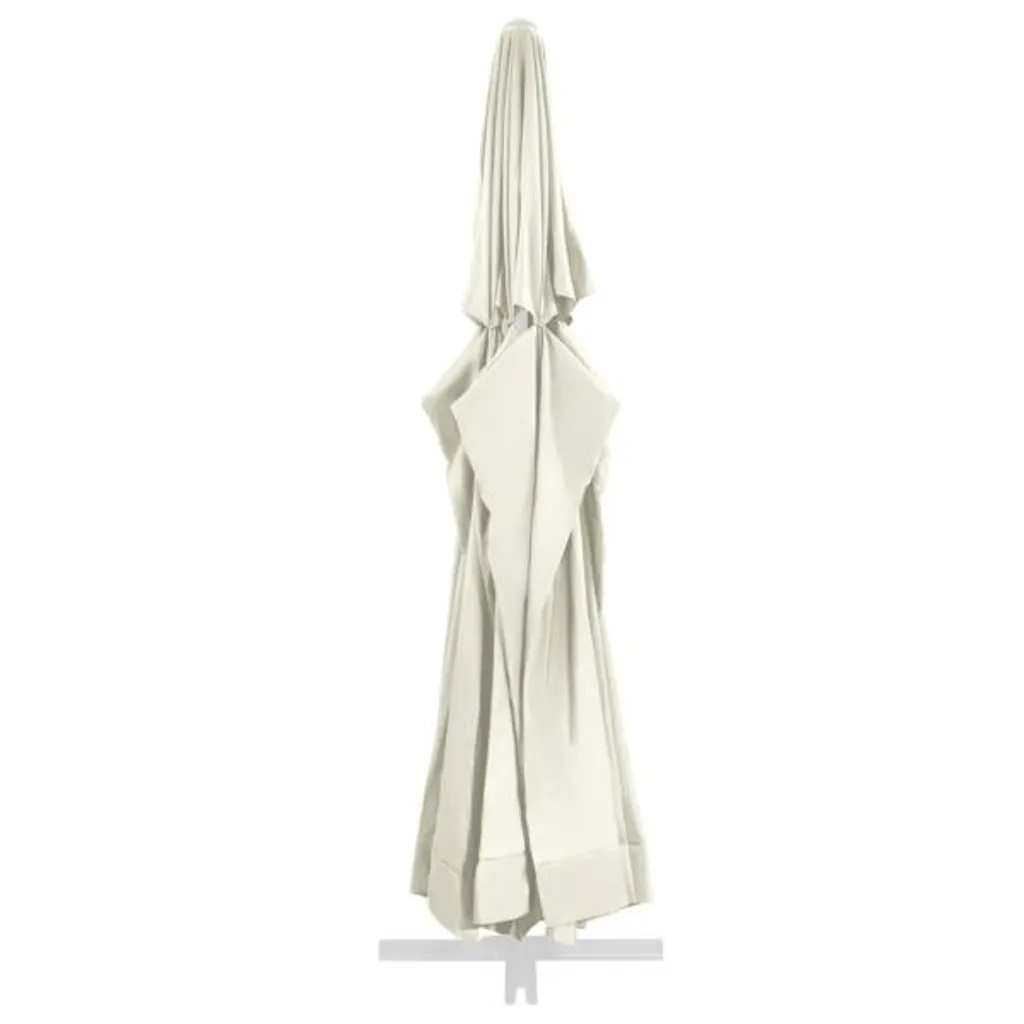 Toile de rechange pour parasol vidaXL 600 cm couleur sable - 3