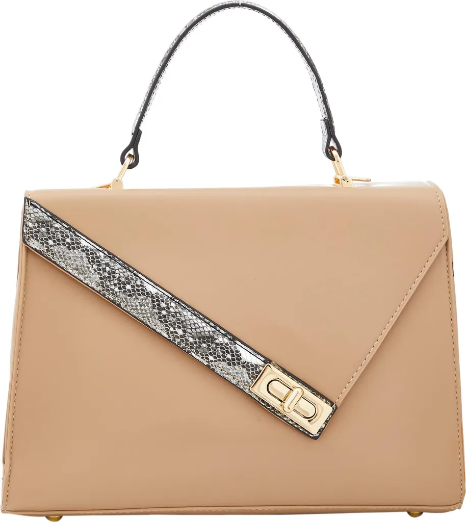 Sac à main ALBEE blanc cassé pour femme en similicuir chic et élégant