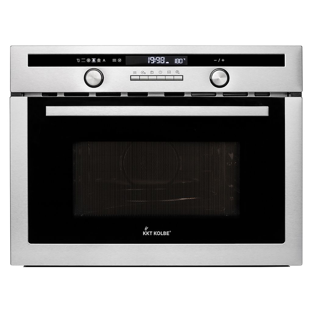 KKT KOLBE Einbaumikrowelle 60 cm | 44L | 3,35kW | Pizzafunktion | Grill | Heißluft | Automatik-Timer | 2-fach Wärmeschutzverglasung | Kindersiche...