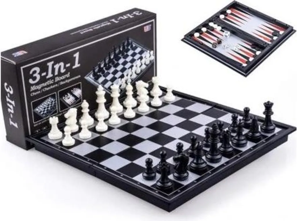 Échecs magnétiques anti-chute 25x25cm pour jouer partout sans perdre de pièces