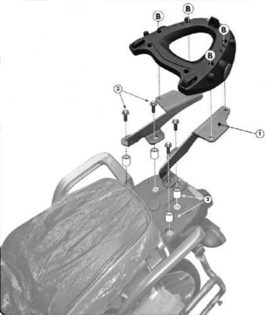 Kappa Nosič horního kufru Kappa Yam Xt1200Z/Ze 10- Obrázek produktu 