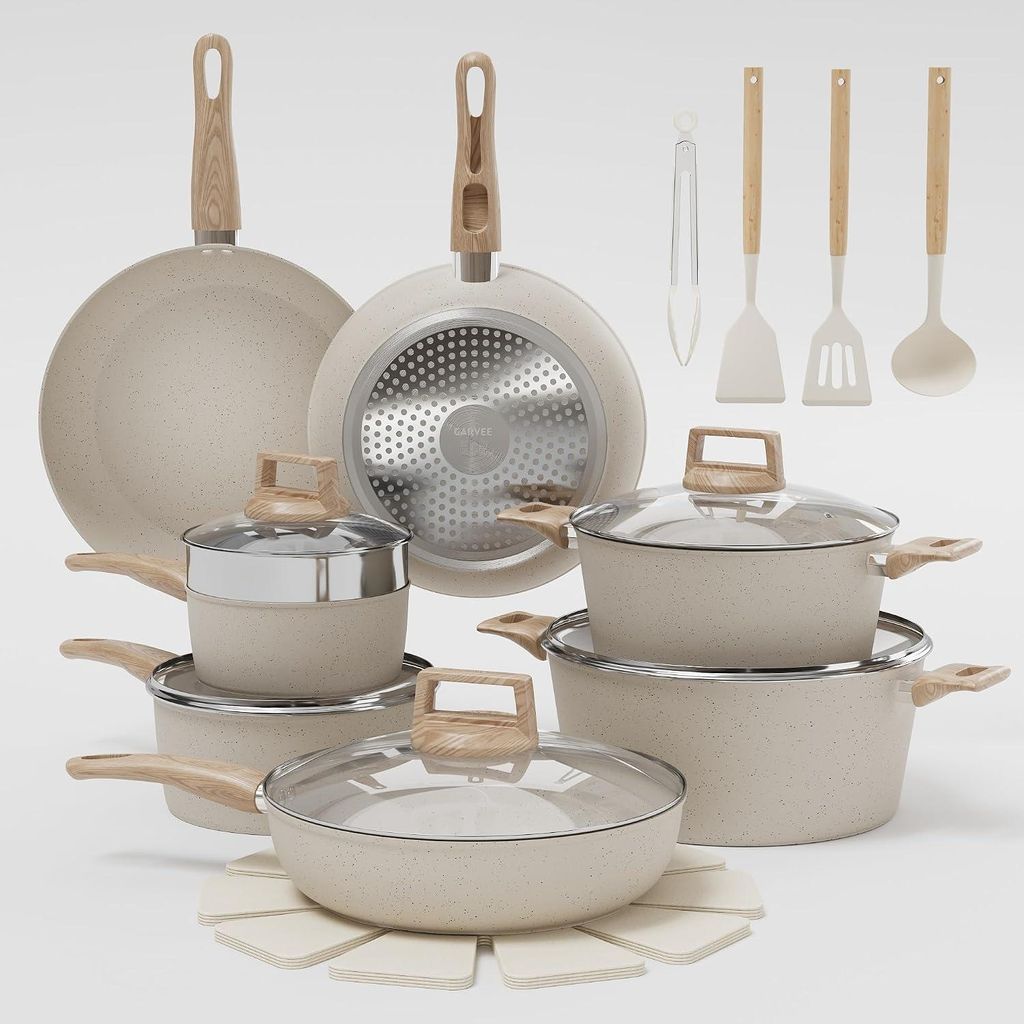 21-częściowy zestaw garnków i patelni, ceramiczna powłoka Zdjęcie produktu 