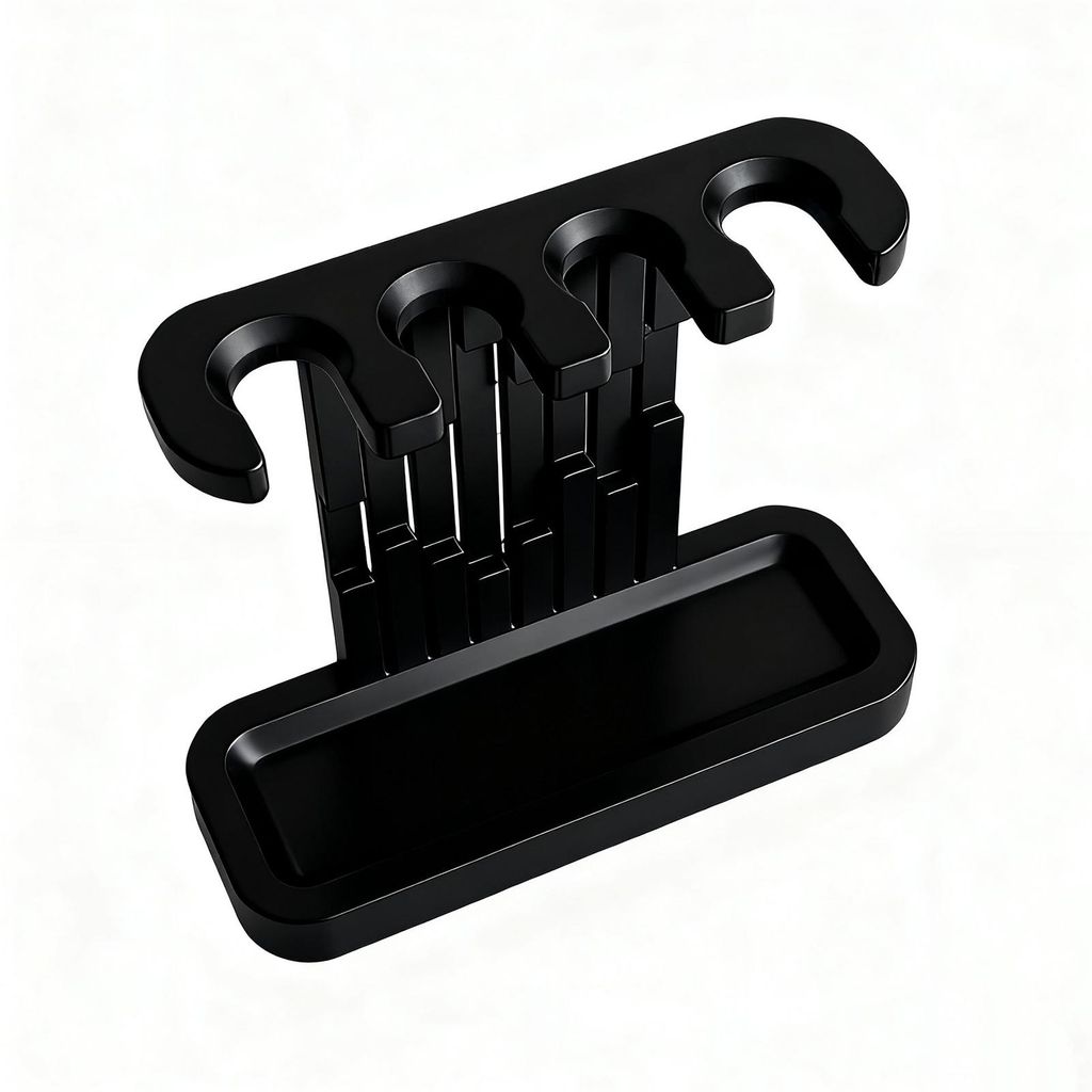 Elektrischer Zahnbürstenkopfhalter, Zahnbürsten-Organizer für 4 Oral-B Zahnbürstenköpfe zur Aufbewahrung am Waschbecken