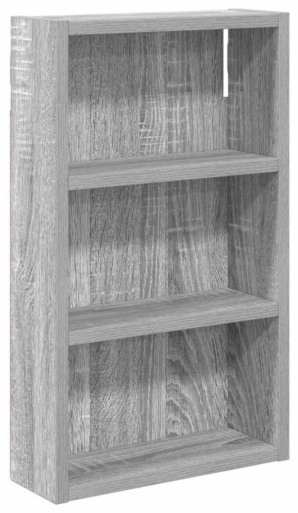vidaXL Badezimmer-Wandschrank mit Regal Graues Sonoma 30 x 10 x 50 cm