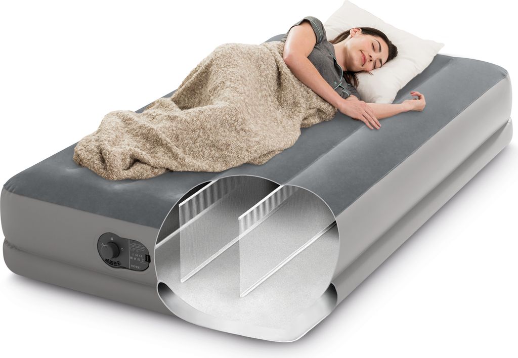 Intex Luftbett Dura-Beam Prestige Mid-Rise Twin grau 99 x Produktbild