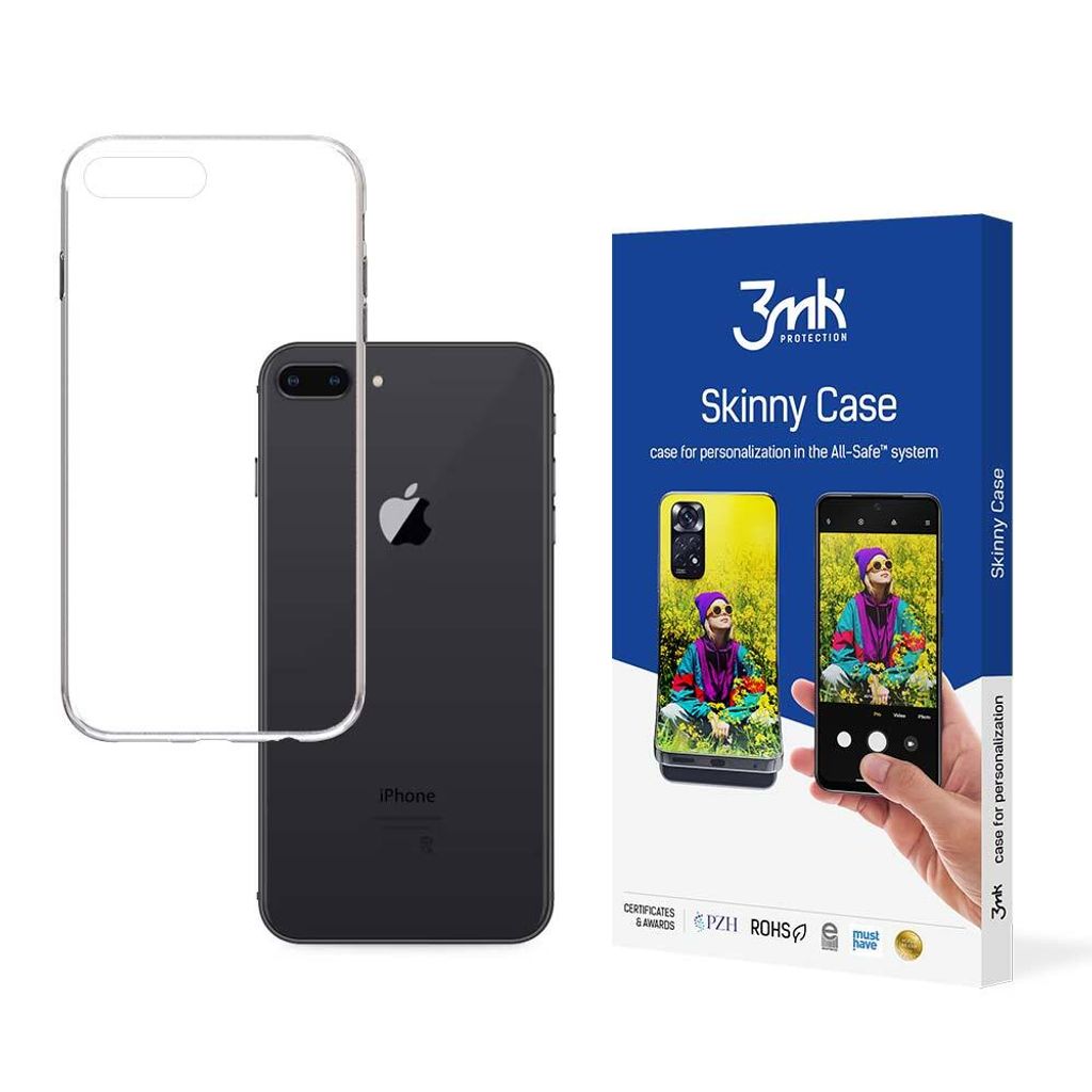 3mk Skinny Case für iPhone 8 Plus - Eleganter, durchsichtiger Schutz KP20187