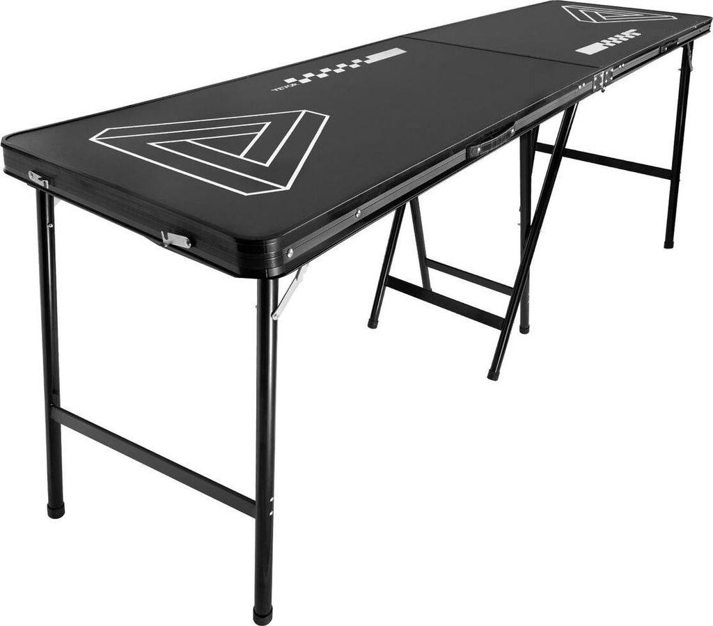 2,4 m klappbarer Beer-Pong-Tisch für Heckklappenpartys, Trinkspiel, Tragegriff