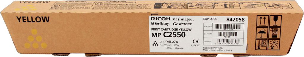 Ricoh Toner Gelb MPC2550/2030/2530, 841199, 5500 Seiten