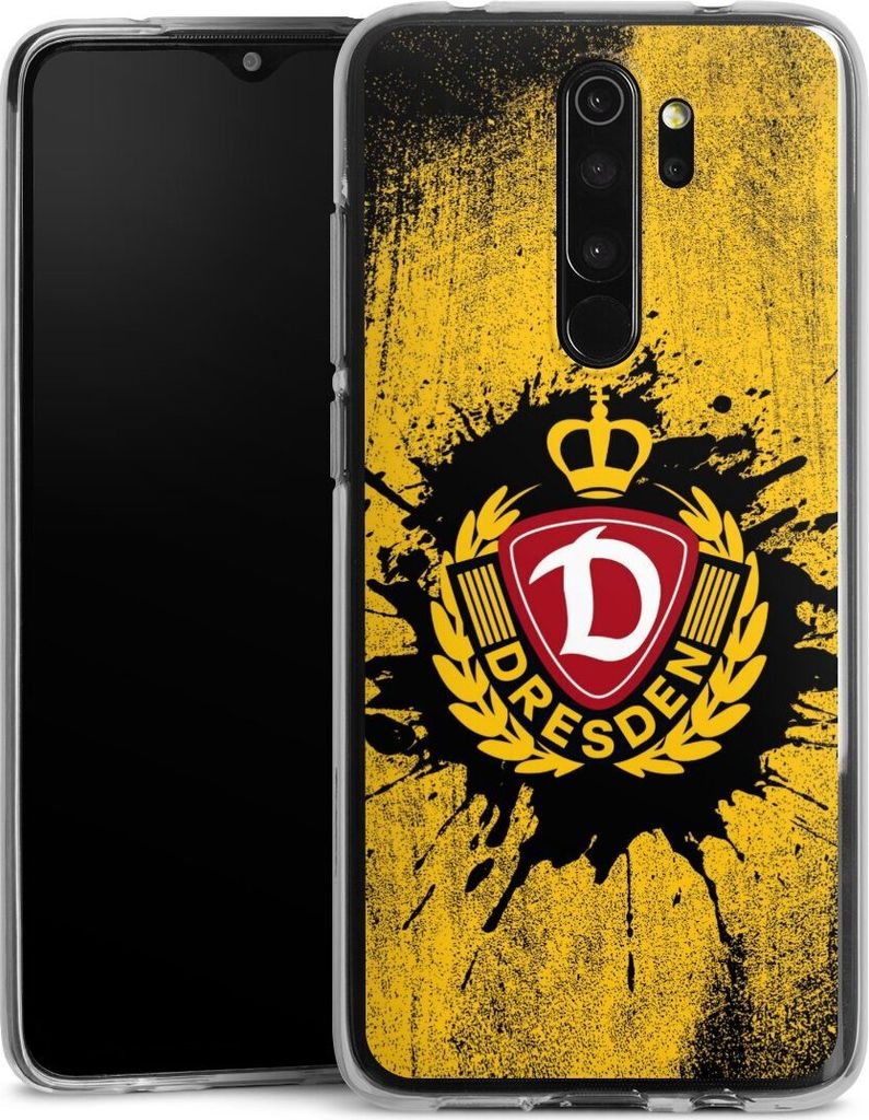 DeinDesign Handyhülle für Xiaomi Redmi Note 8 Pro Silikon Hülle Case Smartphone Schutzhülle Fußball Offizielles Lizenzprodukt SG Dynamo Dresden
