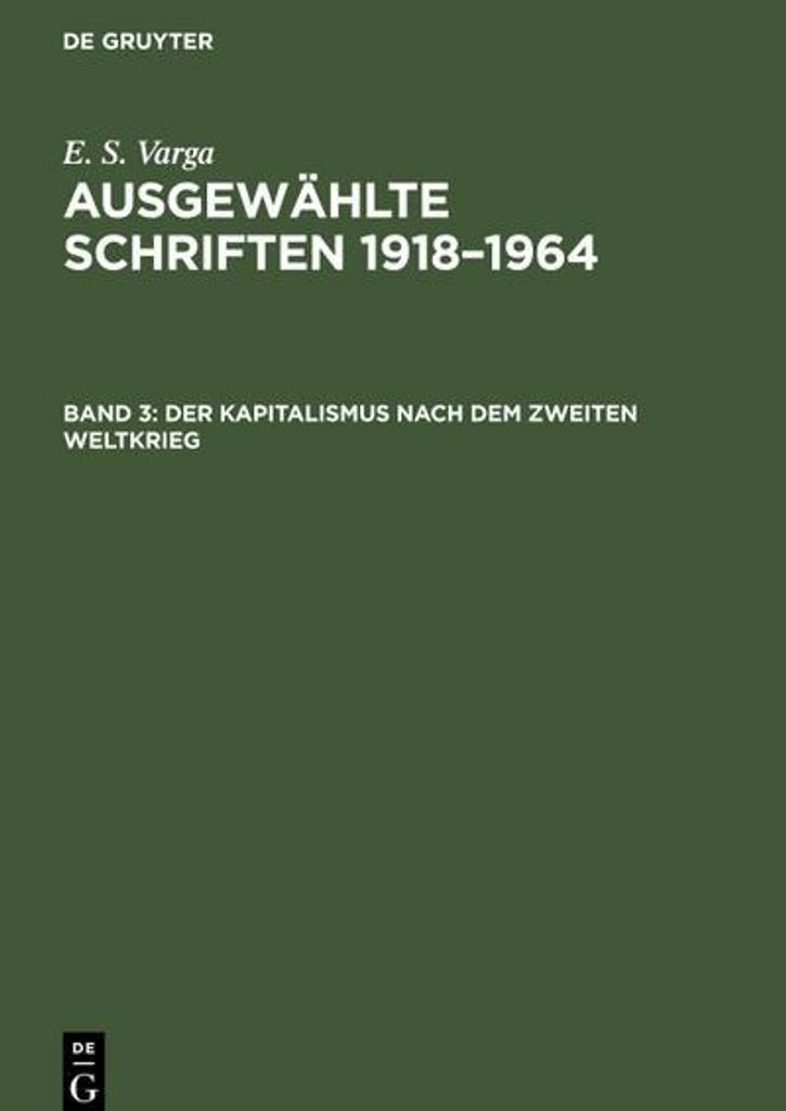 Der Kapitalismus nach dem zweiten Weltkrieg