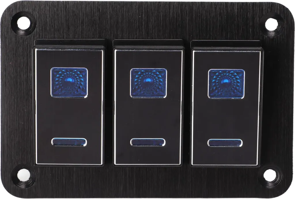 Interrupteur à Bascule 5 Broches 30A LED Bleue Boucles PC pour RV/Yacht