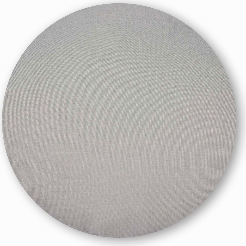 Kissenbezug rund 60 cm silber Leinenoptik Kissenhülle Produktbild 