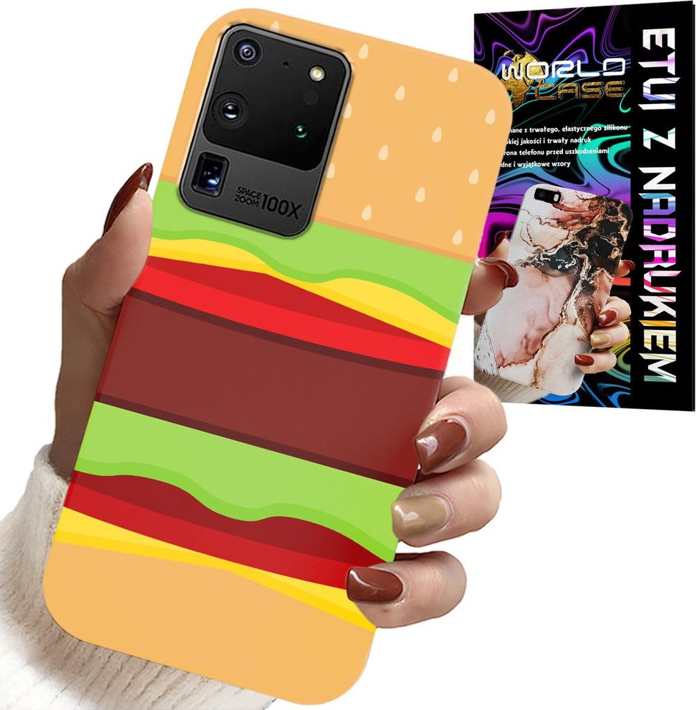 ETUI FÜR SAMSUNG GALAXY S20 Ultra - HÜLLE BURGER CHEESEBURGER HÜLLE GESCHENK