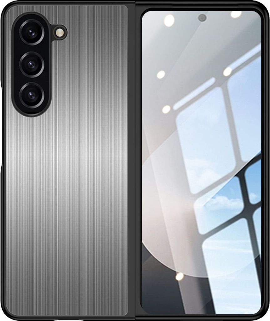 Für Samsung Galaxy Z Fold6 5G Luxus Edelstahl Schutzhülle Shockproof Schwarz