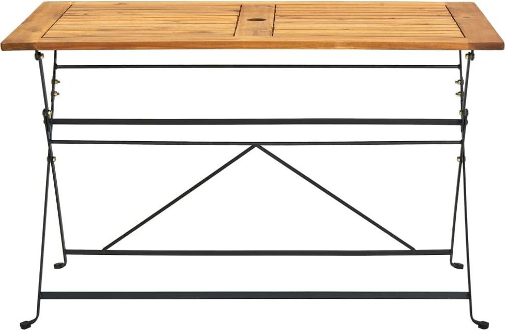 vidaXL Klappbarer Gartentisch 120x70x74 cm Massivholz Akazie