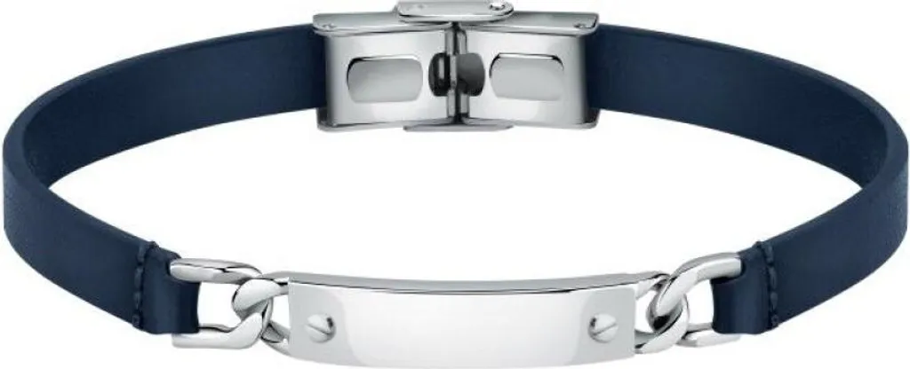 Bracelet cuir bleu Moody SQH46 - Solution élégante pour poignets