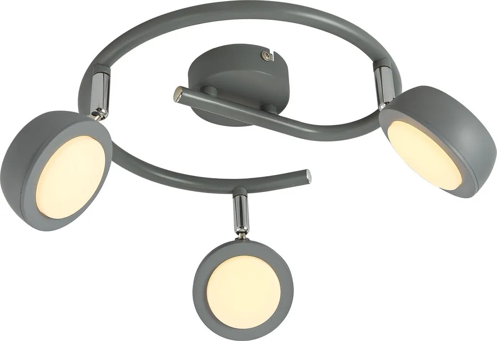 Lampe de Plafond LED Gris 3000K - Idéal Salon et Chambre MILD Candellux