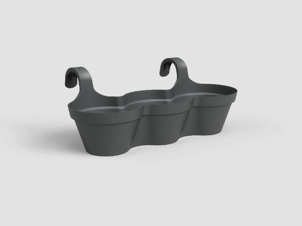 Artevasi Capri Balcony Triple Pot, Anthrazit, 11 l, 305 mm, Produktbild 