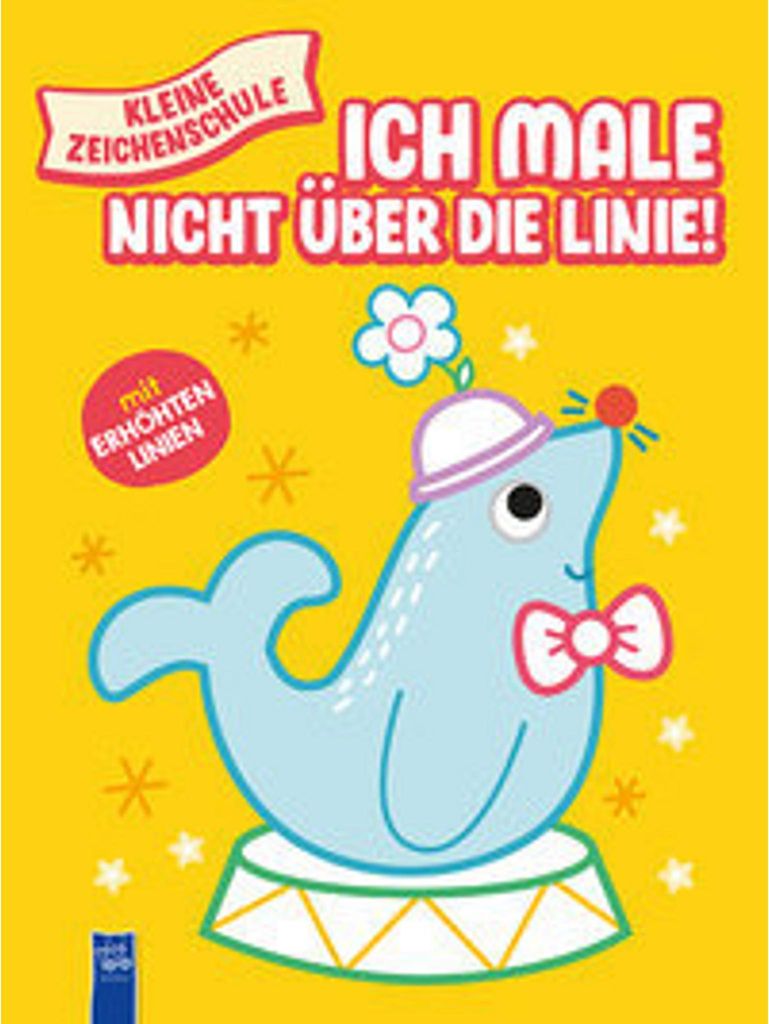 Kleine Zeichenschule - Ich male nicht über die Linie (gelb)