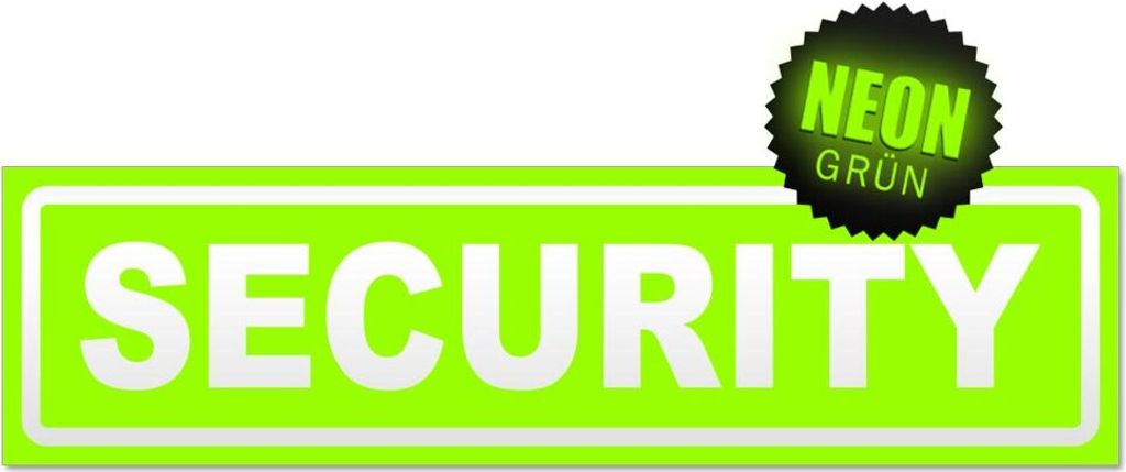 Security invertiert Magnetschild Schild magnetisch
