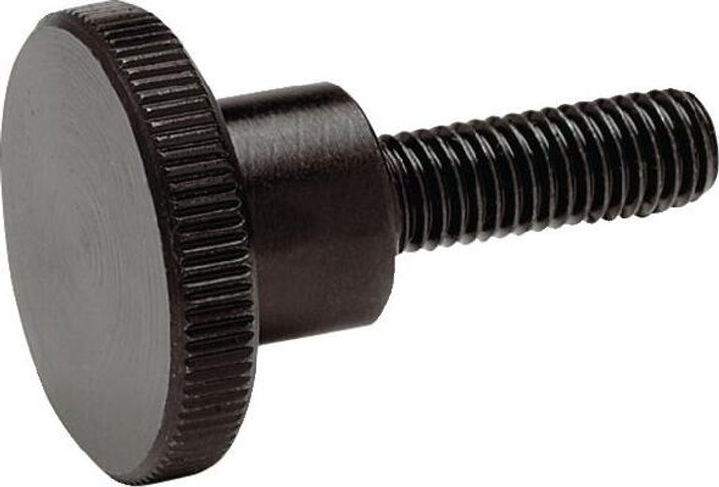 Hohe Rändelschraube DIN 464 d1 M 6mm d2 24mm d3 12mml 16mm STA GANTER