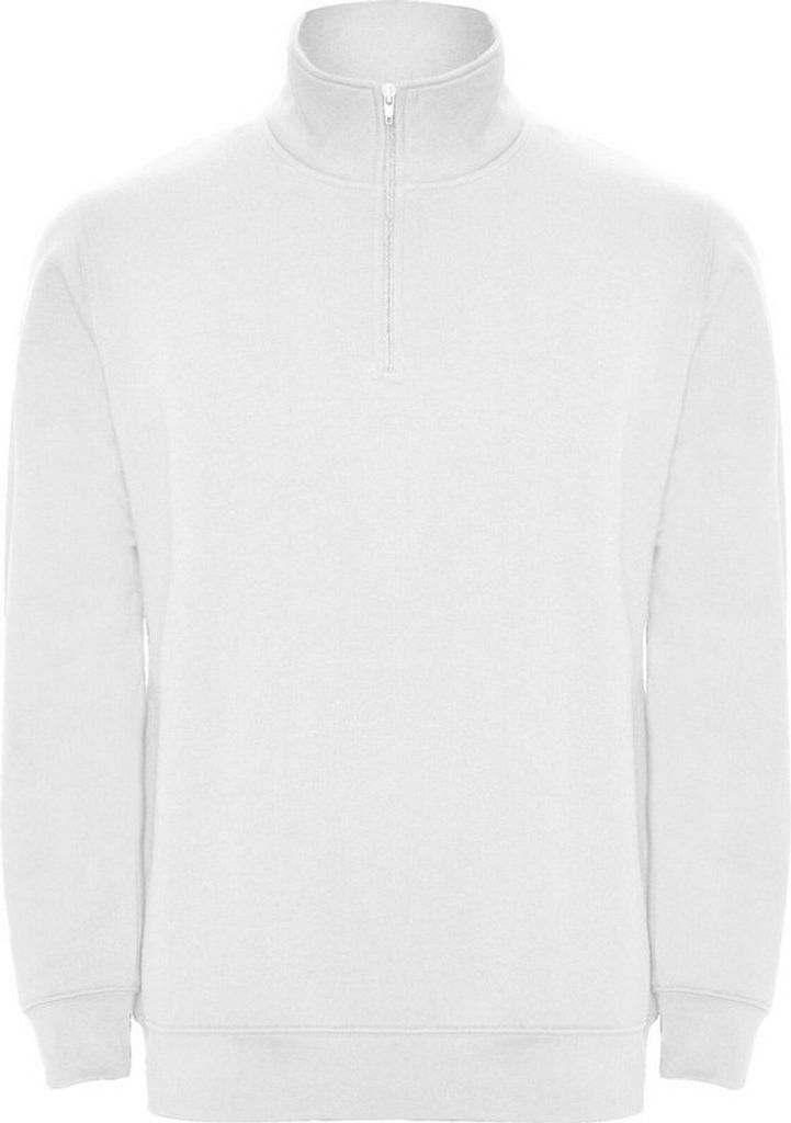 Roly - "Aneto" Sweatshirt mit kurzem Reißverschluss für Herren PF4313 (L) (Weiß)