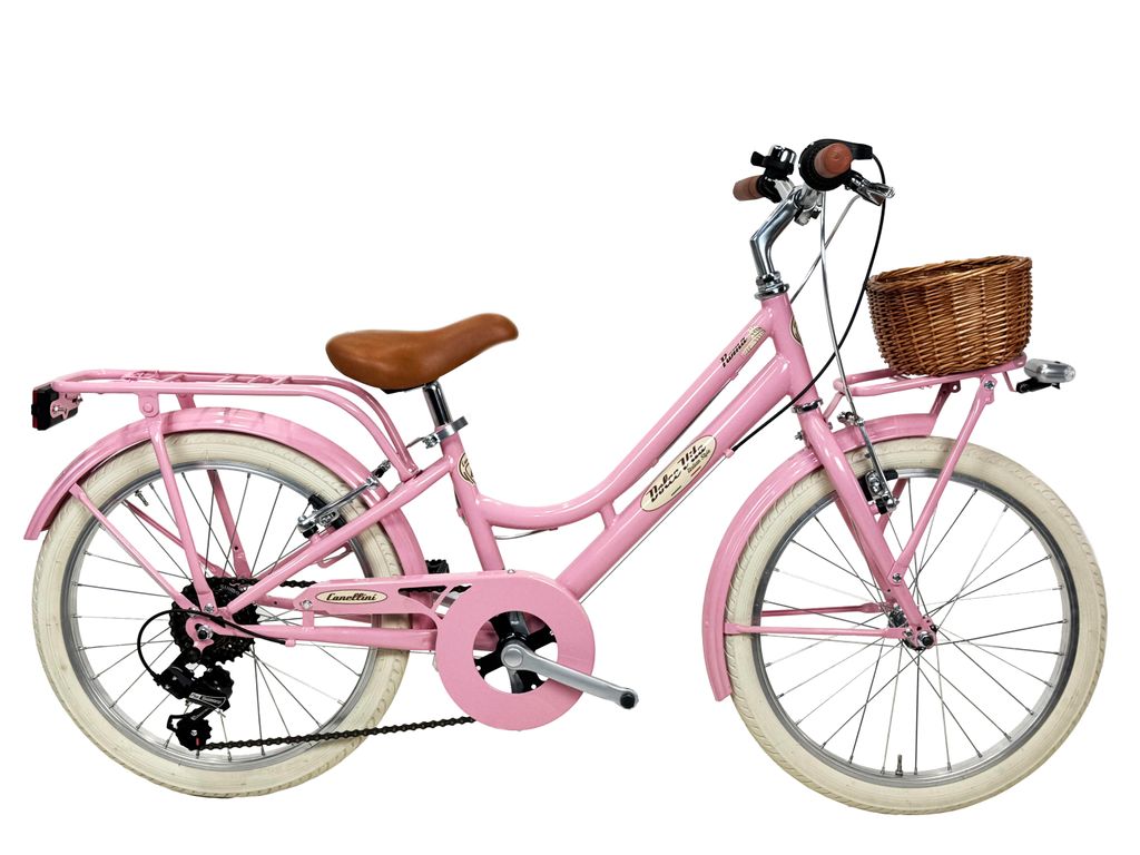 Mädchenfahrrad Dolce Vita by Canellini ROMA 20" 6V - Rosa Produktbild 