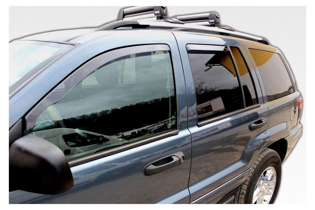 Windabweiser für Grand Cherokee 1999-2005, Heko Regenabweiser, getönt, 4-teilig, vorne, hinten, aerodynamisch