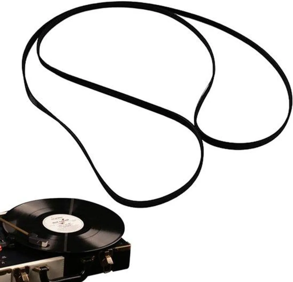 Courroie de transmission noire pour tourne-disque et gramophone 270mm