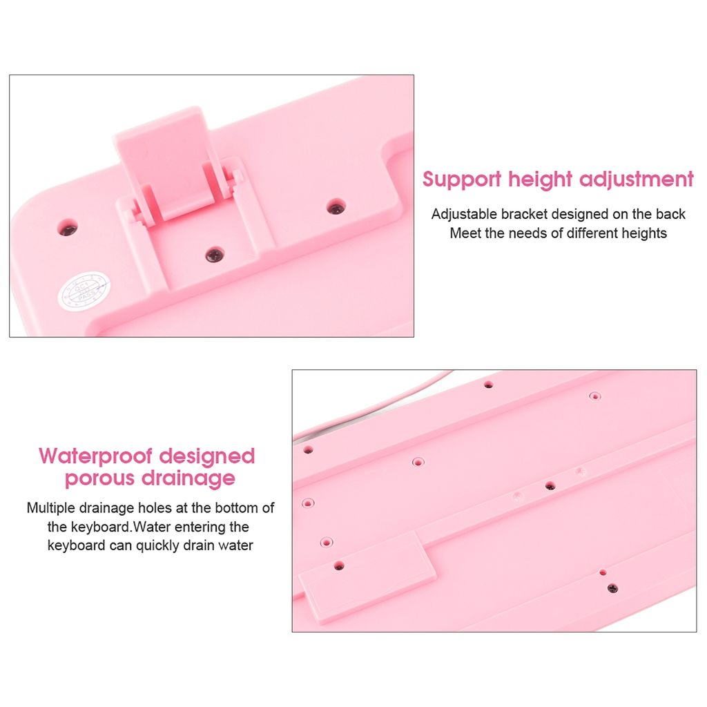 Klávesnice, USB, drátová, ultratenká, roztomilá kreslená, Obrázek produktu 10