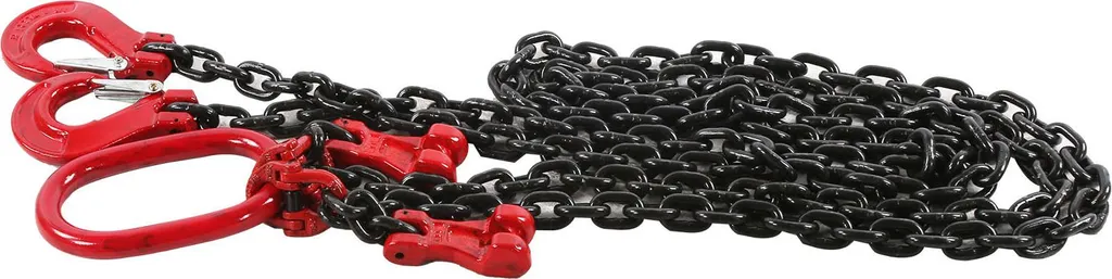 Élingue chaîne 2 brins réglable 8mm pour grue et manutention 4,75t 2m