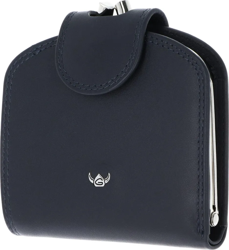 Golden Head Polo 2048 Portafoglio Donna RFID in Pelle Blu Marino