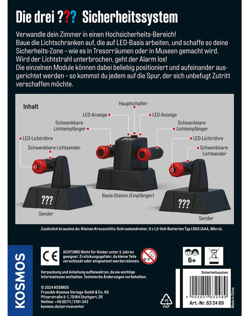 Système de sécurité Les trois ? ? avec capteurs infrarouges et HD - 4
