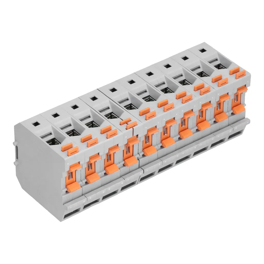 Bloc de jonction de rail UK50N 150A 1000V, borne de câblage 10 pièces