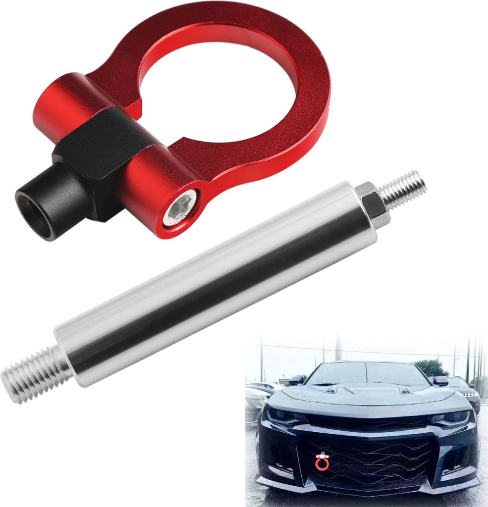 Anhängerhaken Zierring Abschleppen Frontstoßstange Metall Farbspritzen Traktion Ersatz für Camaro (2016+)